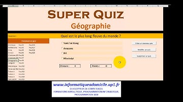 Excel-VBA: Créez vos QCM et Quiz ! How to make a quiz with Excel ?