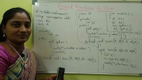 CPP || Part-2: Friend Functions in CPP || C++ Both in Telugu and English || Telugu Scit Tutorials