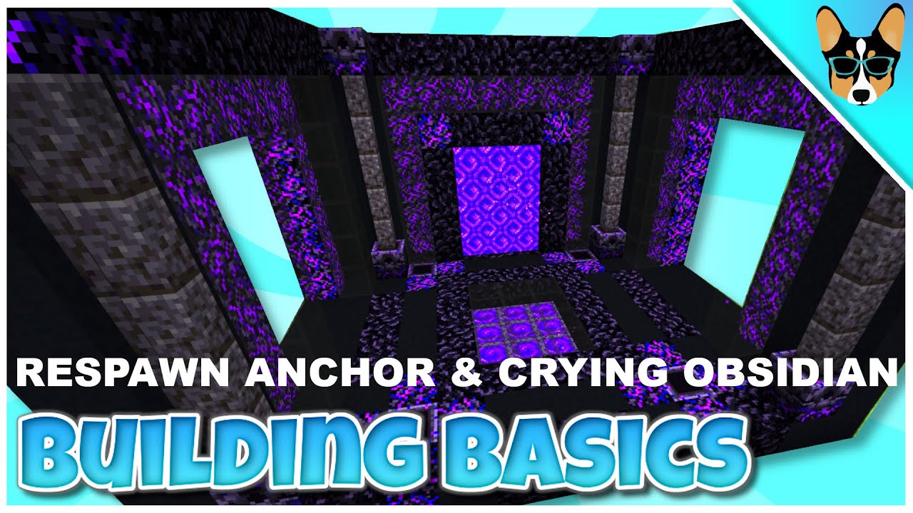 RESPAWN ANCHOR & CRYING OBSIDIAN | Minecraft Building & Recipe Basics