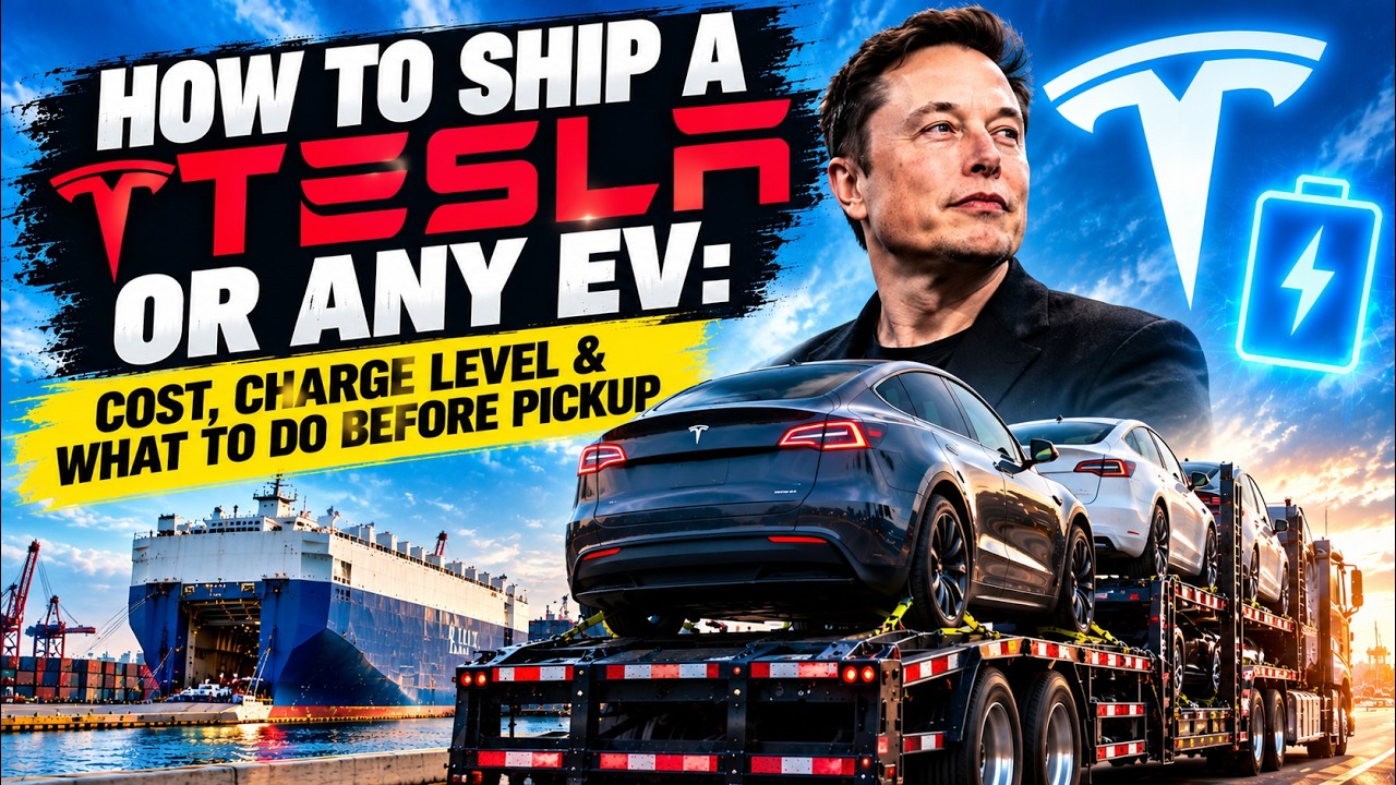 Video: How to Ship a Tesla or Any EV: Cost, Charge Level & What to Do Before Pickup