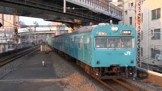 大阪環状線103系 混色編成 スカイブルー+ウグイス 【JR 103 series