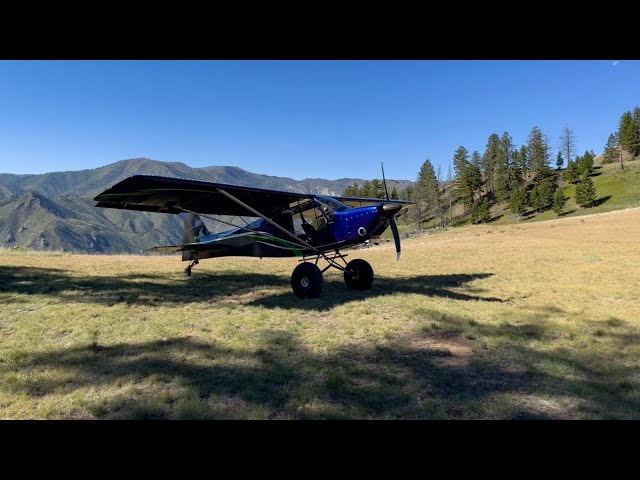 Landing / Departing Mile Hi Idaho K10 - short, steep backcountry airstrip!