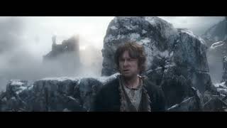 The Hobbit - Bilbo knocked out (wandering around instead of fighting alongside Dwarves)