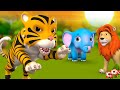 The Lion and The Tiger's Challenge - 3D Animated Hindi Kids Moral Stories शेर और बाघ की चुनौती Tales