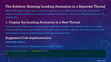 How to Keep Your C#  WPF Application Responsive When Adding Multiple UI Elements