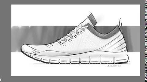 How to Draw ATHLETIC SHOES sketchbook