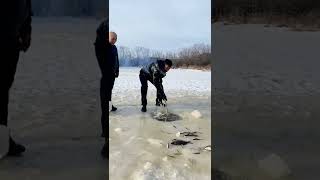 Best Amazing Ice  Fishing🐟 Awesome Videos Techniques Fishing 🐟 # Mr Million #Short screenshot 1