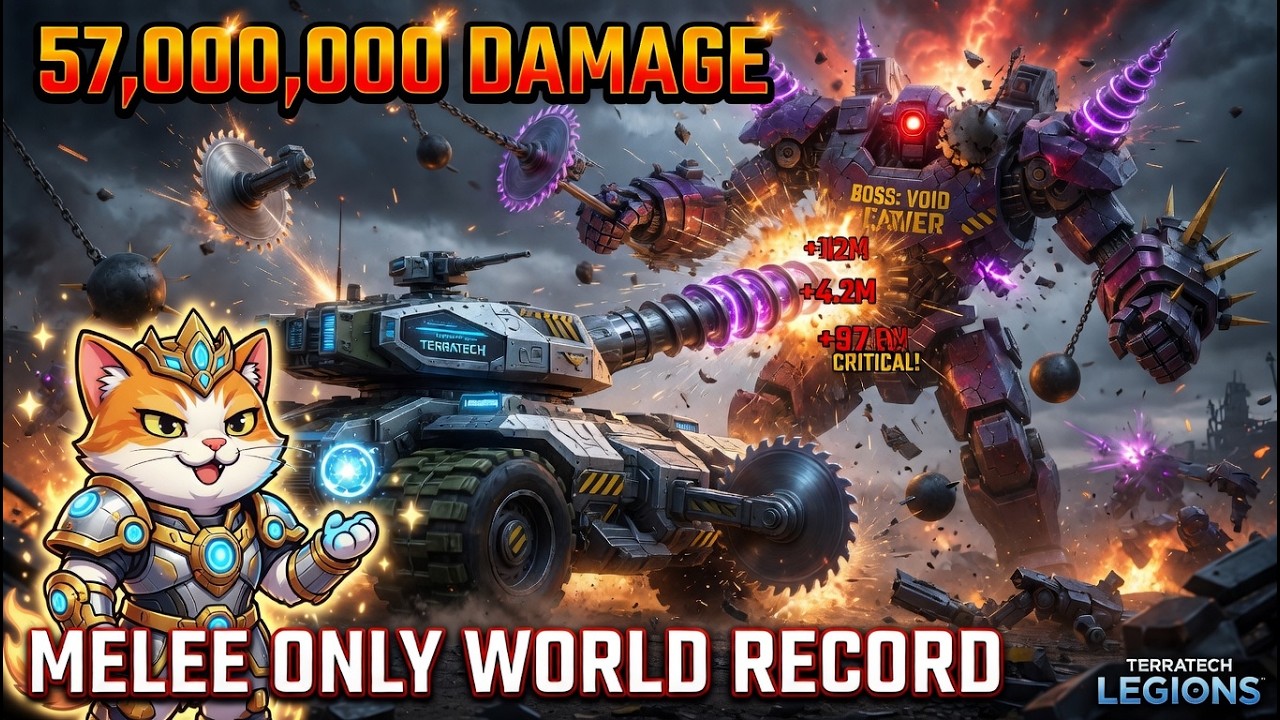 57,000,000 Damage Melee/Impact ONLY World Record! - TerraTech Legions ...
