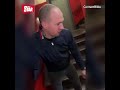 Bloke attempts to jump down stairs