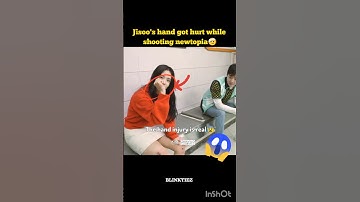 jisoo got hurt while shooting newtopia 🤕😰#jisoo #blackpink #shorts