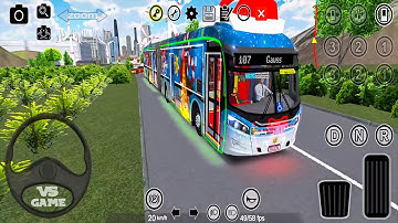 Proton Bus Simulator Urbano - ARTICULATED CHRISTMAS BUS - Android Gameplay