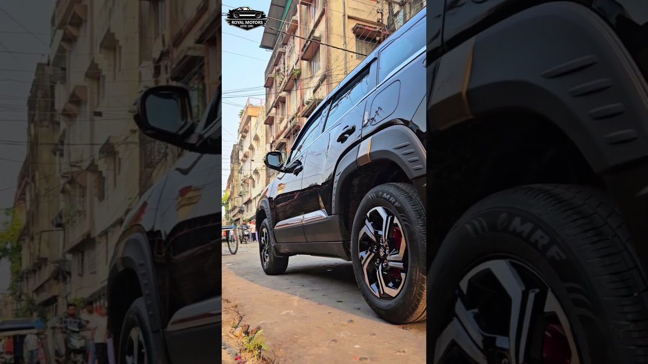 Maruti Brezza Upgraded: Genuine Alloy Wheels Installation .