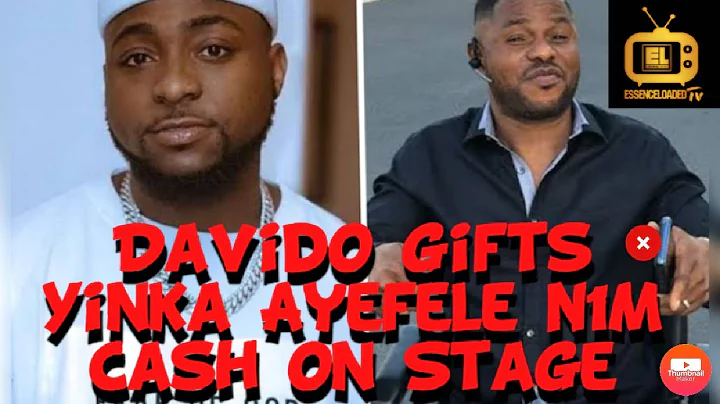 Davido gifts Yinka Ayefele N1M cash  as he takes over the mic to freestyle his songs