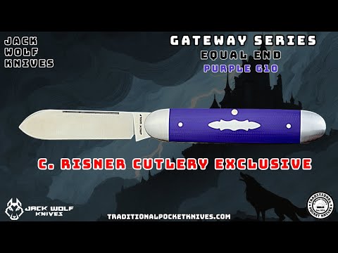 Jack Wolf Knives: Equal End - C. Risner Cutlery Exclusive Purple G10
