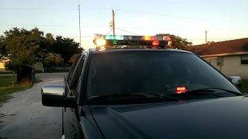 Code3 mx7000 lightbar w/axitech dual led dash