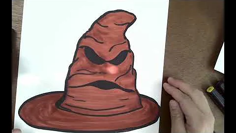 How To Draw a Sorting Hat from Harry Potter