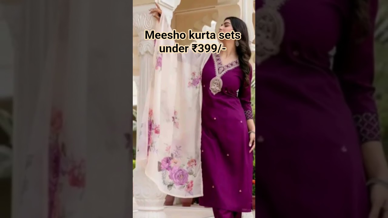 Kurta sets on Meesho only in Rs.399/-#shortdresscollection #kurtisstyle #fashion #casualkurti