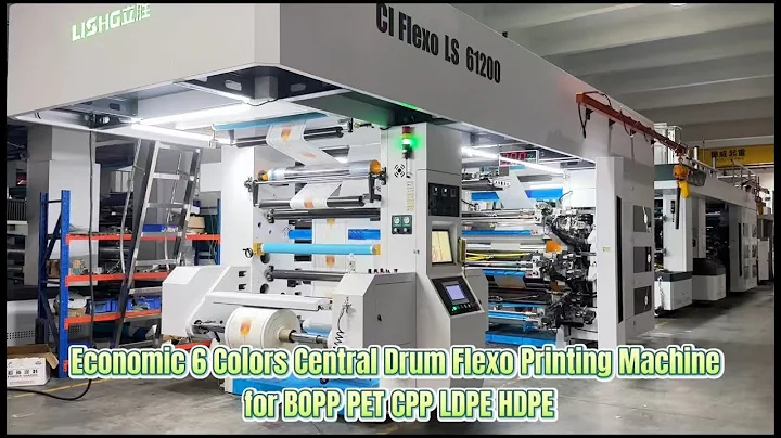 Lisheng Economic 6 Colors CI Flexo Printing Machine with servo motor