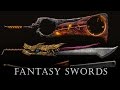 Drawing fantasy game swords - full process