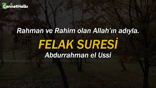 FELAK SURESİ - Abdurrahman el Ussi