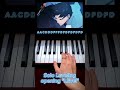 Solo Leveling OP - "LEvel" Piano Tutorial 🎹 (Easy Letters) #shorts #pianotutorial #easypiano