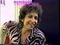 Capture de la vidéo Bob Dylan - The Martha Quinn Interview, London, July 7, 1984