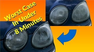 Headlight Restoration On The Worst Headlight by How We Do It 18,327 views 4 years ago 6 minutes, 30 seconds