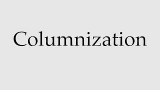 How to Pronounce Columnization