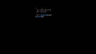 How To Construct A Dictionary With Zip In Python