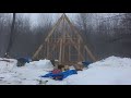 A-Frame cabin build. Foundation and Framing.