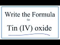 Tin(IV) Oxide and Ionic Compounds