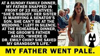Dad humiliated me at dinner  That night a senator asked for me...