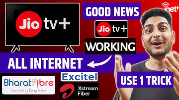 Jio Tv Plus Without Jio Fiber Connection Working | Jio Tv + Work Other internet