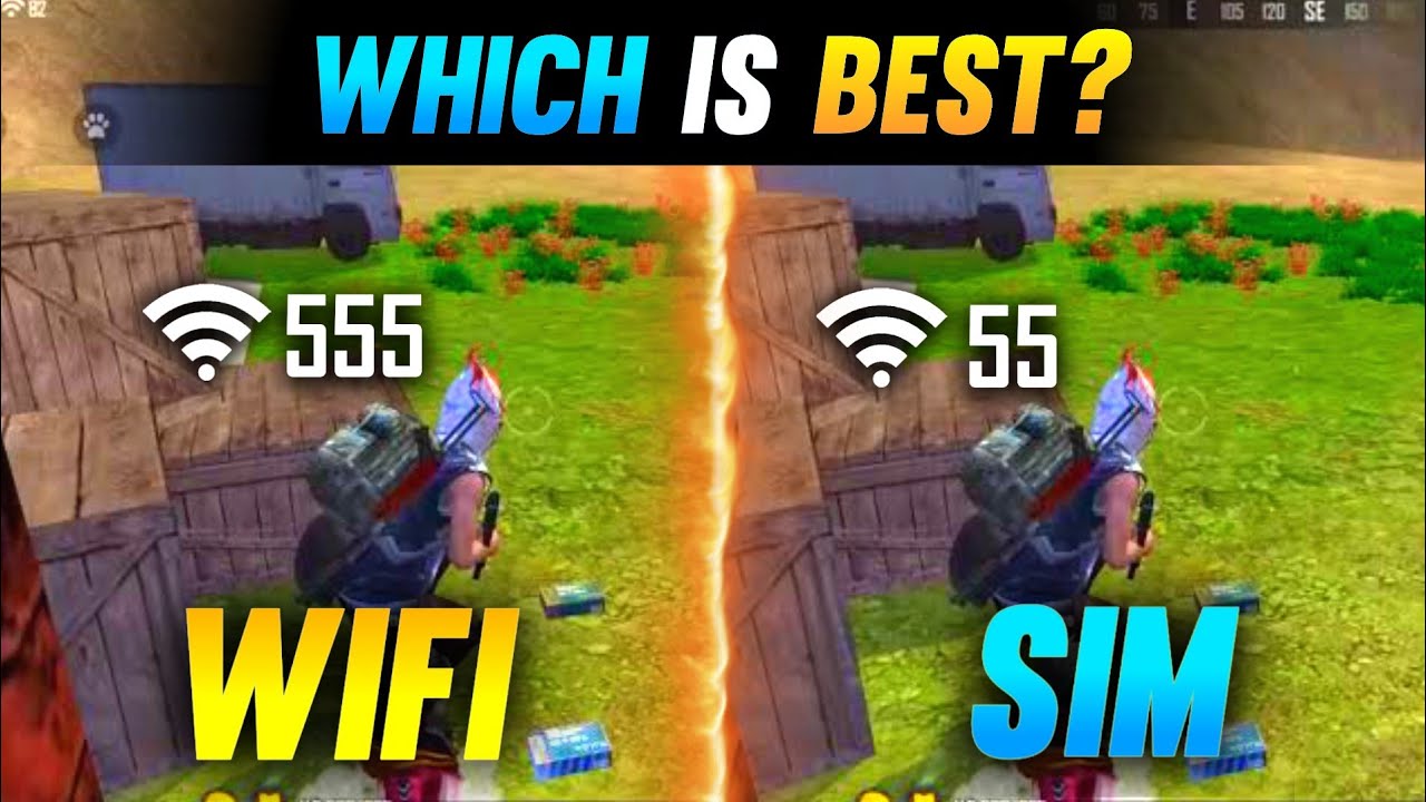 WHICH IS BEST FOR FREE FIRE WIFI OR SIM CARD || WIFI VS SIM CARD WHICH IS  BEST FOR FREE FIRE || BSG - YouTube