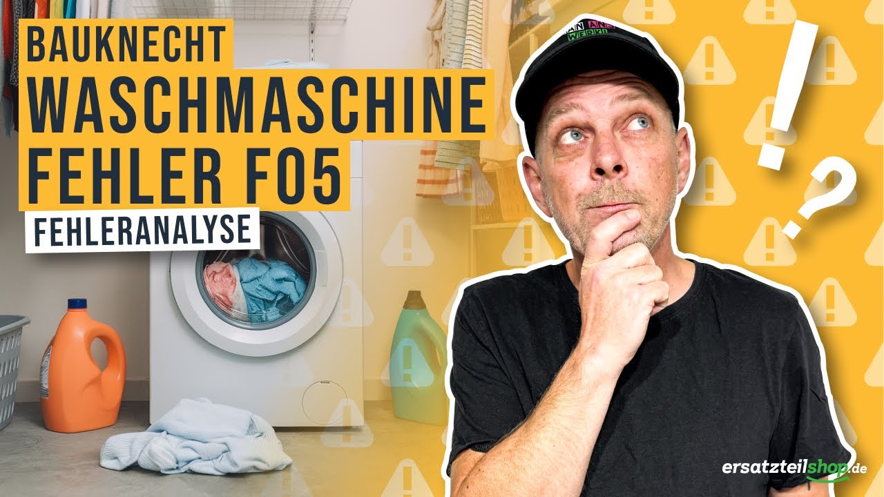 Bauknecht Waschmaschine Fehler F05 Was Tun