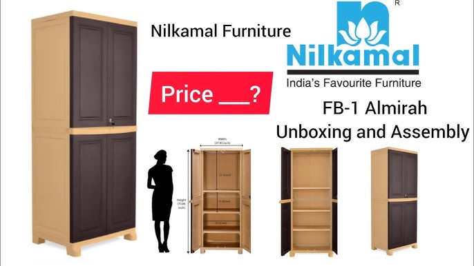 Nilkamal Freedom Big 1 (FB1) Plastic Storage Cabinet (Weathered Brown -  Nilkamal Furniture