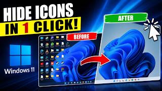 How to Hide Desktop Icons in Windows 11 (1 Click Trick!)