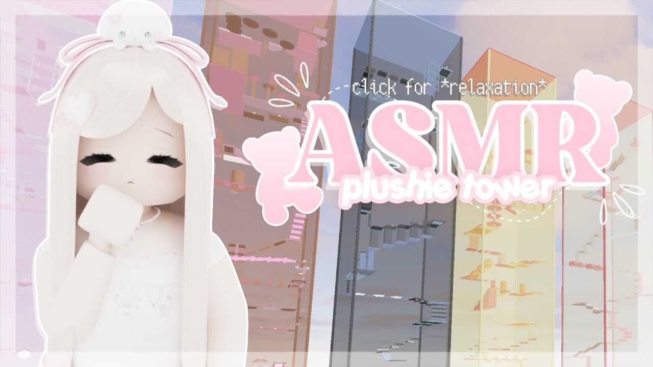 🧸 ROBLOX Plushie Tower ♡ but Only The *PINK* Towers ꒰ Keeb ASMR ꒱
