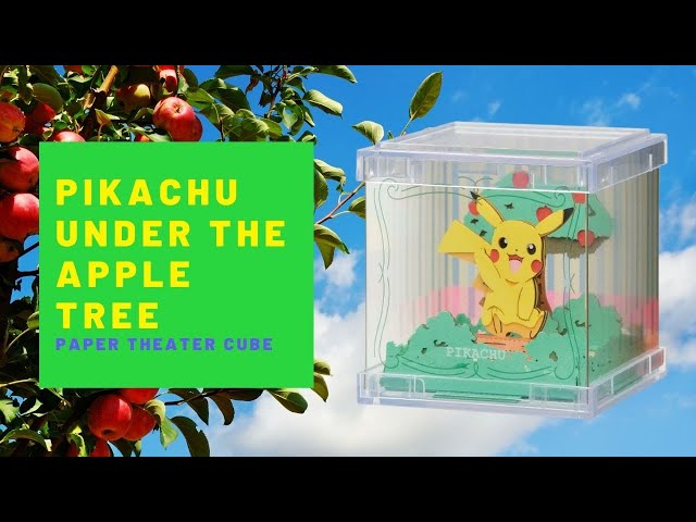Pokemon Pikachu under the Apple tree Paper Theater CUBE