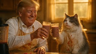 Trump Opens A Juice Bar And The Cat Saves The Day