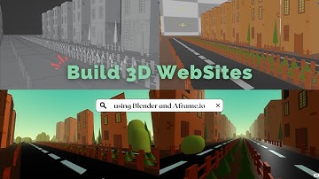 Creating a 3D Buildings Site: A 90 sec Tutorial using Aframe.io and Blender