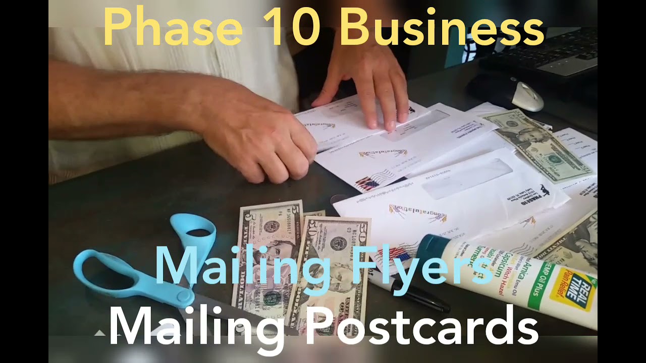 Phase 10 Postcards Direct Mail Business Opportunity Mailing Flyers