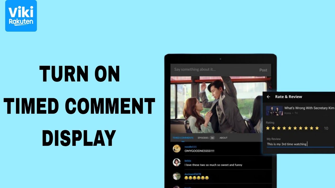 How To Turn On Timed Comment Display On Viki App - YouTube
