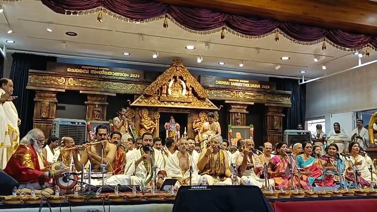 Guruvayur Chembai sangeetholsavam Ghanaraga Pancharathna Keerthanalapanam 10/12/2024 Entharomahanu..