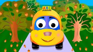 Car adventure in ABC city. Letters A to Z with a song