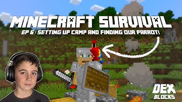 Minecraft Survival Ep 6: Jungle Adventure, New Parrot & Building Our Bridge!