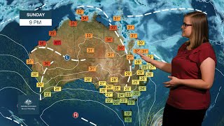 Weekly weather from the Bureau of Meteorology: Sunday 8 March