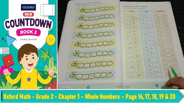 Oxford Grade 2 Maths - Chapter 1 - Whole Numbers - Page 16,17,18,19 & 20 -Oxford New Countdown Book2