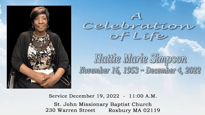 A Celebration of life Hattie Marie Simpson Novembe...