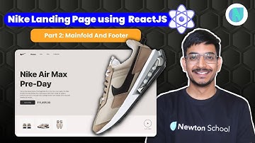 Nike Landing Page using ReactJS | Part 2: Mainfold And Footer | Frontend Resume Projects